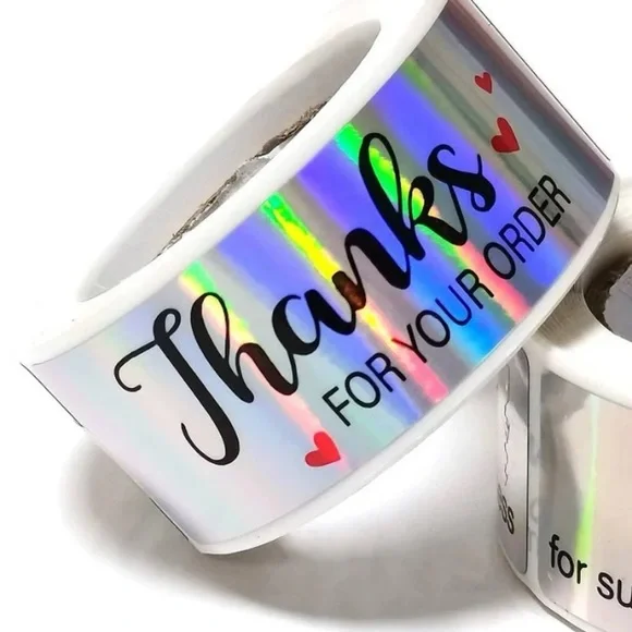 120 pc Thank You Sticker Roll - Picture 2 of 4